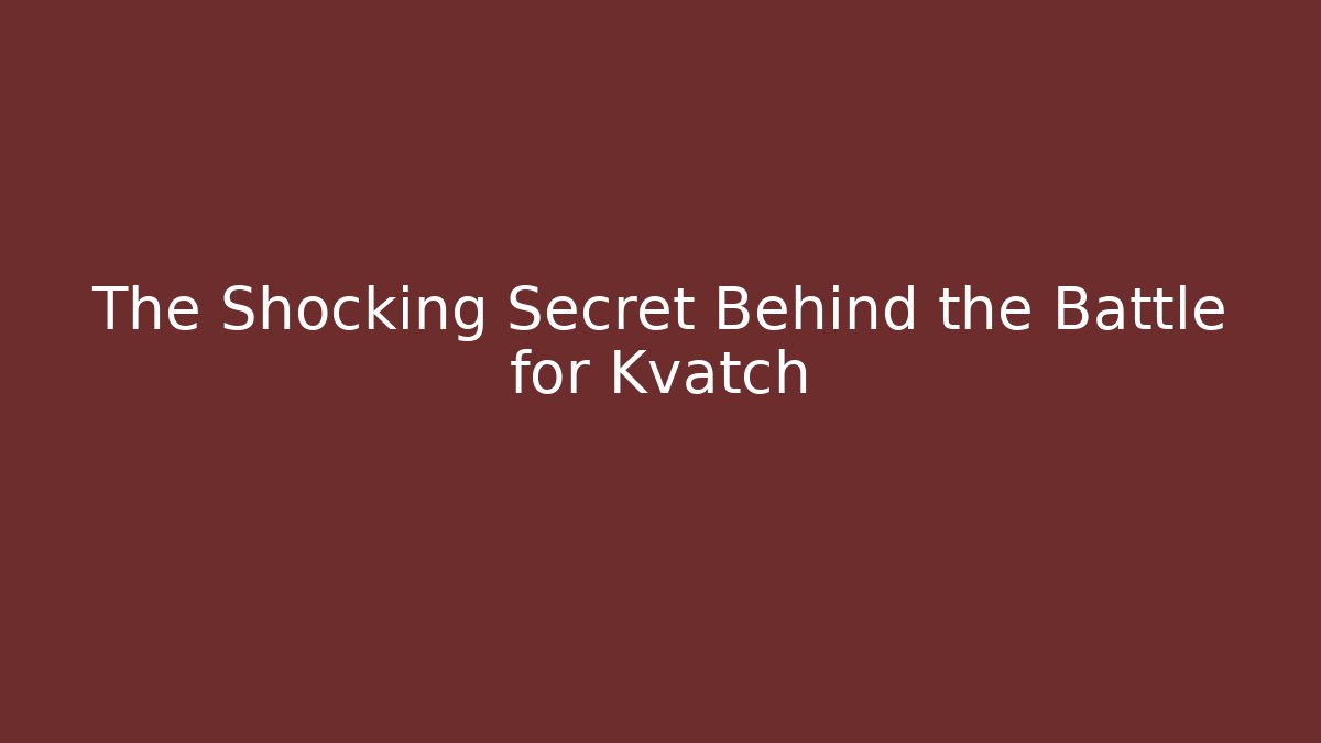 The Shocking Secret Behind the Battle for Kvatch