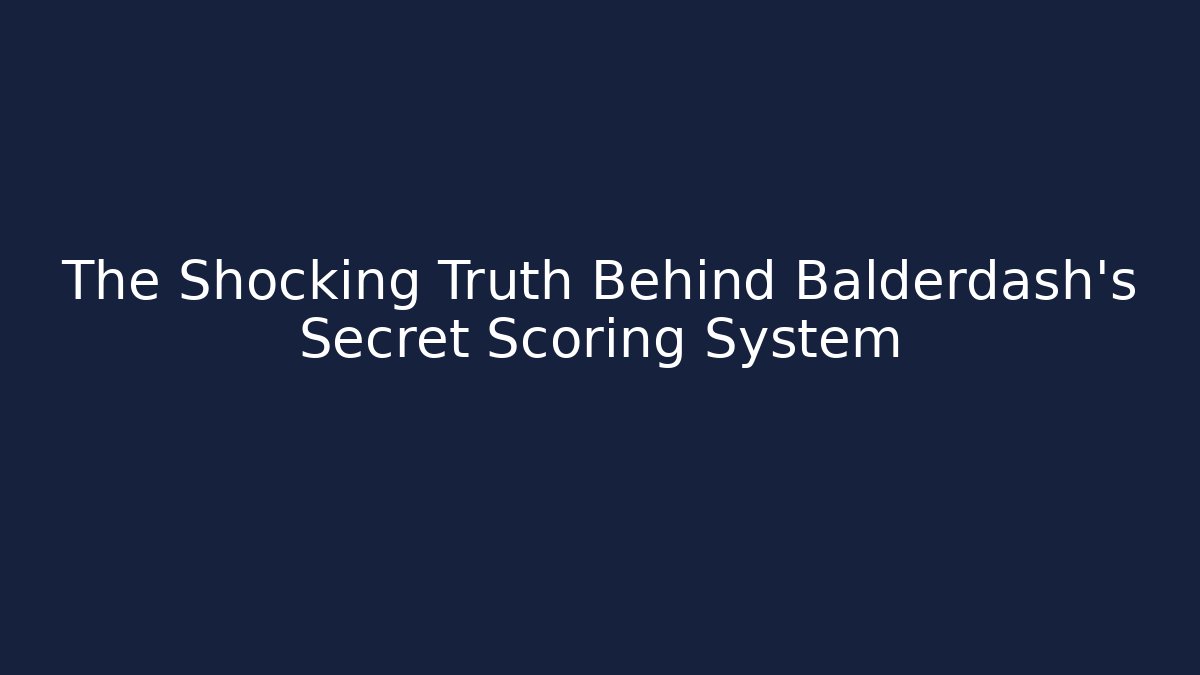 The Shocking Truth Behind Balderdash's Secret Scoring System - Critter Realm