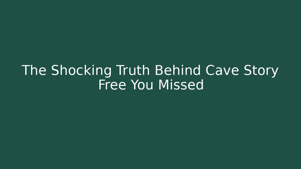 The Shocking Truth Behind Cave Story Free You Missed - Critter Realm