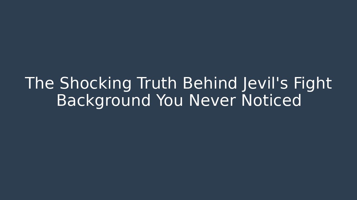 The Shocking Truth Behind Jevil's Fight Background You Never Noticed - Critter Realm