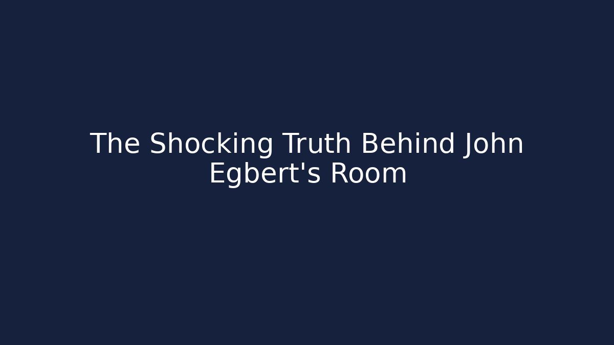 The Shocking Truth Behind John Egbert's Room - Critter Realm