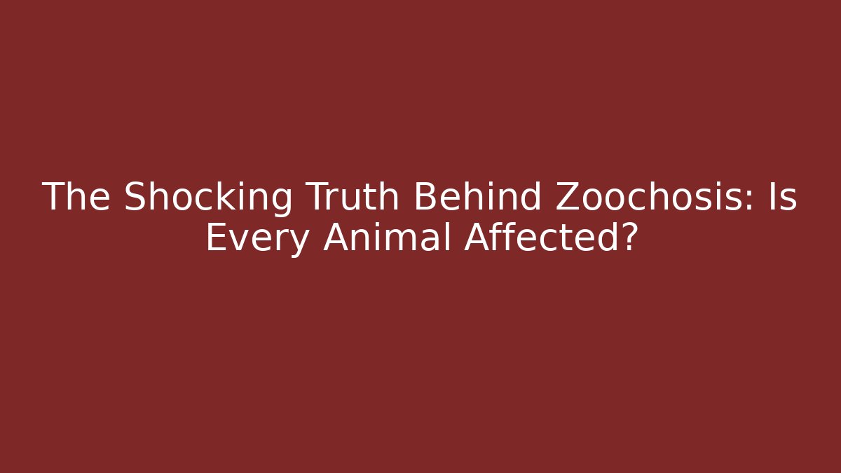 The Shocking Truth Behind Zoochosis: Is Every Animal Affected?