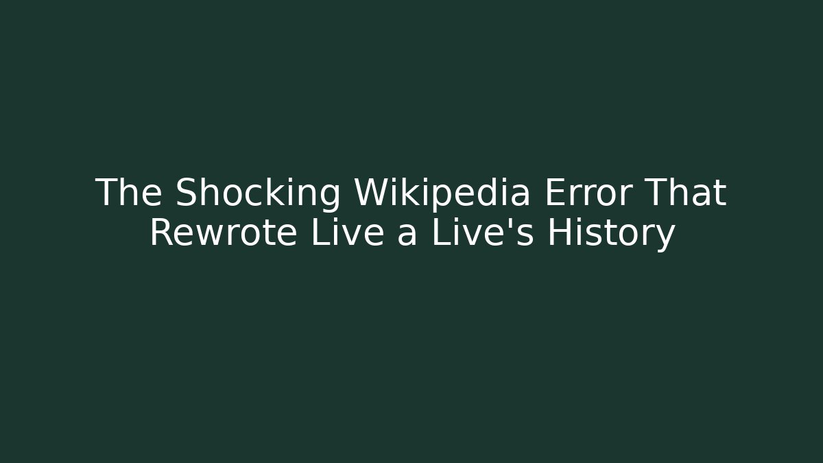 The Shocking Wikipedia Error That Rewrote Live a Live's History