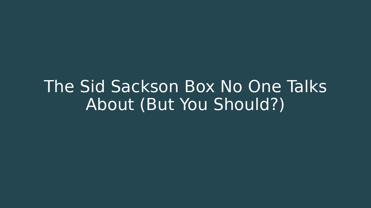 The Sid Sackson Box No One Talks About (But You Should?)