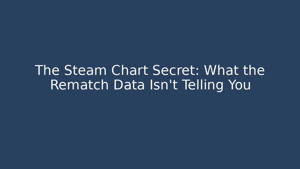The Steam Chart Secret: What the Rematch Data Isn’t Telling You
