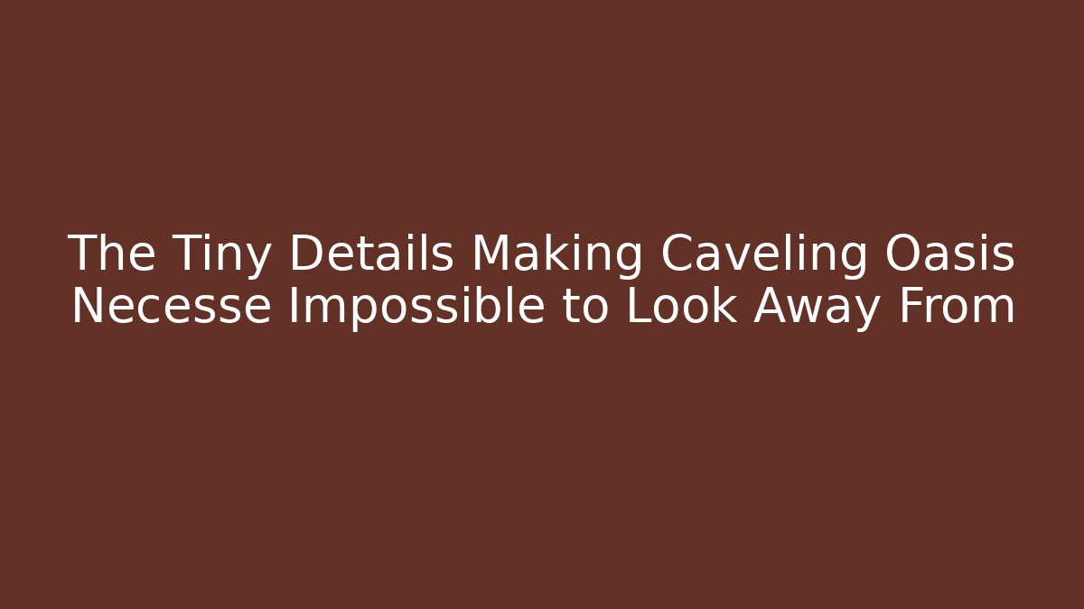 The Tiny Details Making Caveling Oasis Necesse Impossible to Look Away From