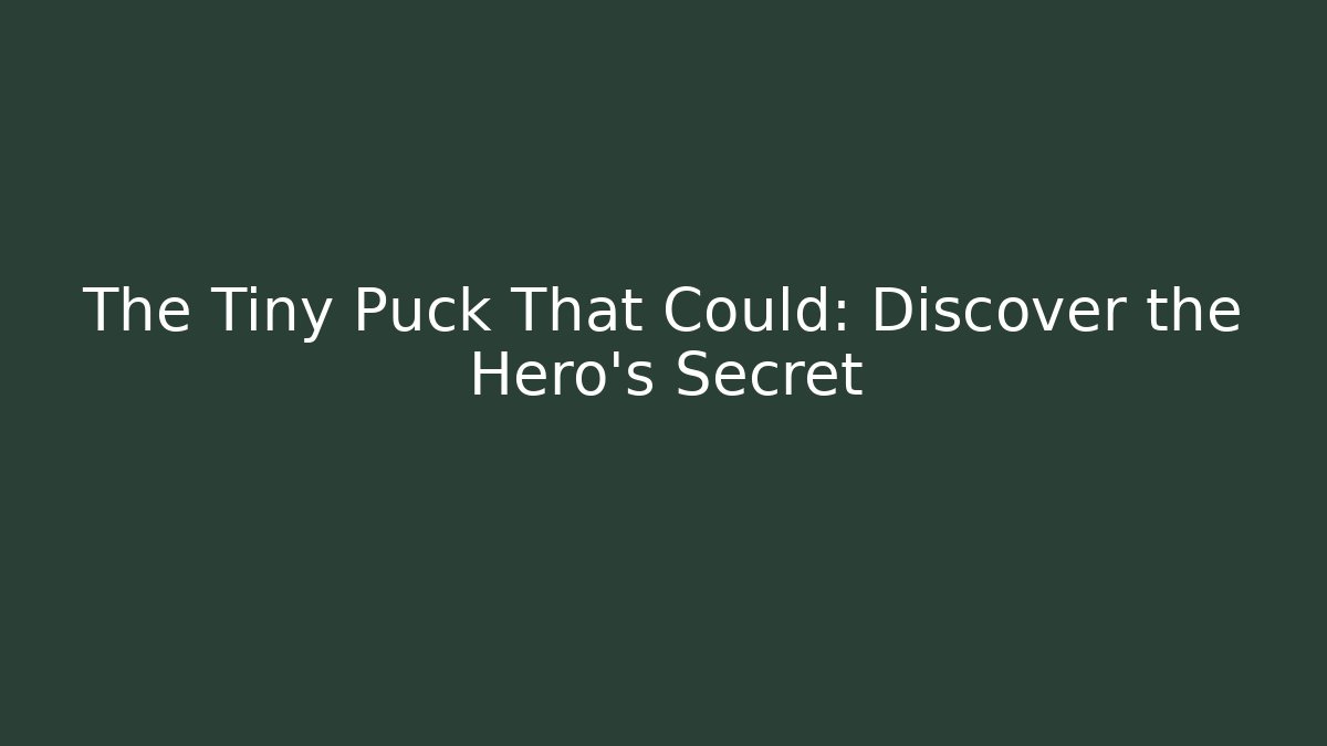 The Tiny Puck That Could: Discover the Hero's Secret