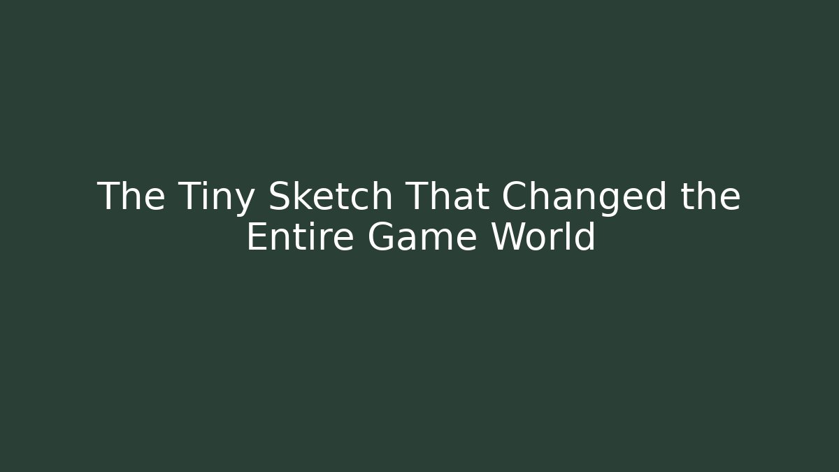 The Tiny Sketch That Changed the Entire Game World
