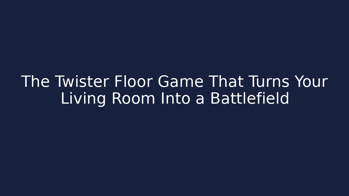 The Twister Floor Game That Turns Your Living Room Into a Battlefield
