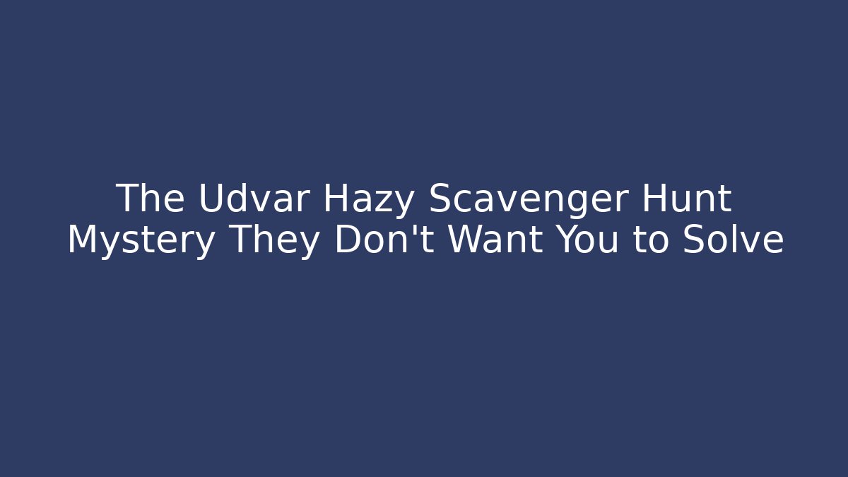 The Udvar Hazy Scavenger Hunt Mystery They Don't Want You to Solve