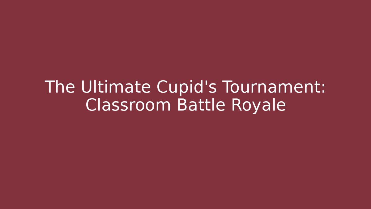 The Ultimate Cupid's Tournament: Classroom Battle Royale