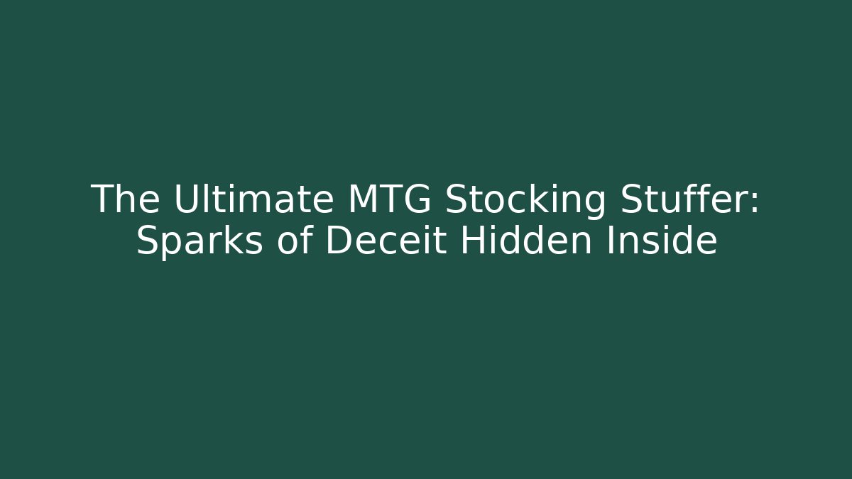The Ultimate MTG Stocking Stuffer: Sparks of Deceit Hidden Inside - Critter Realm