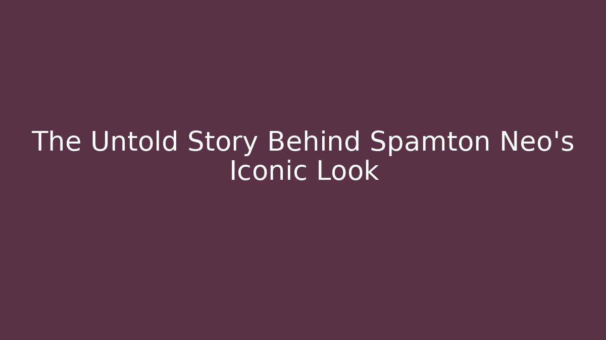 The Untold Story Behind Spamton Neo's Iconic Look - Critter Realm