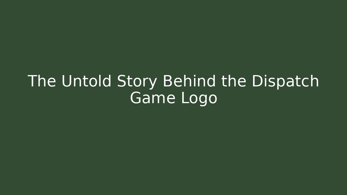 The Untold Story Behind the Dispatch Game Logo - Critter Realm