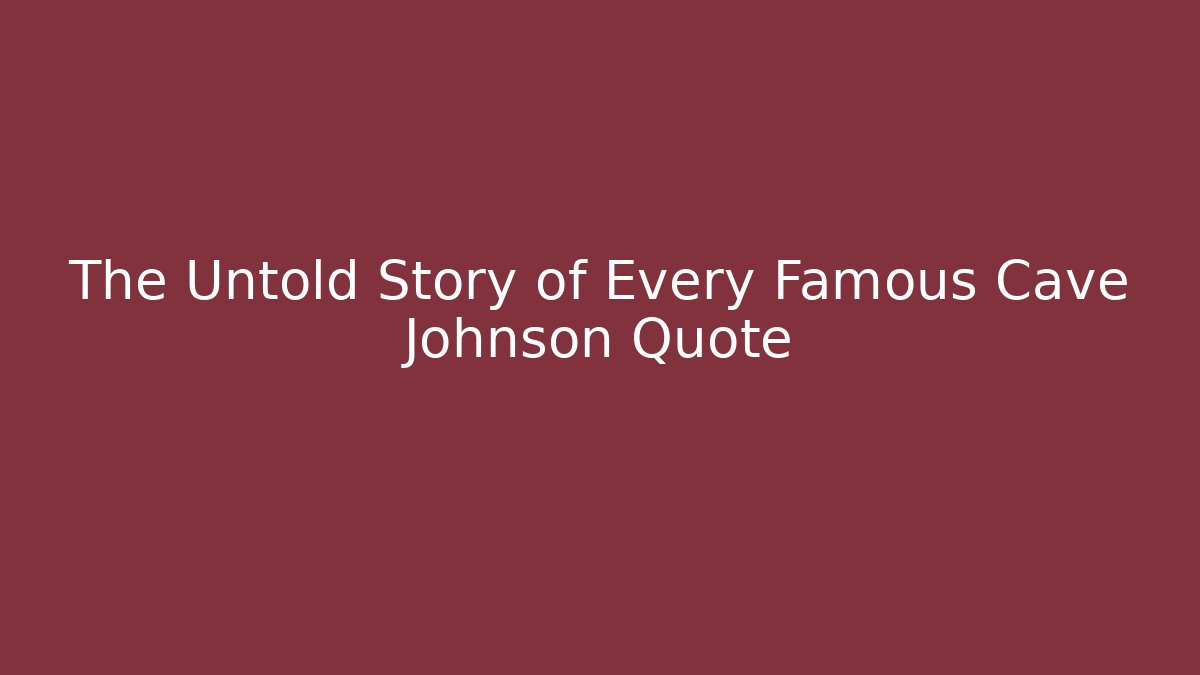 The Untold Story of Every Famous Cave Johnson Quote