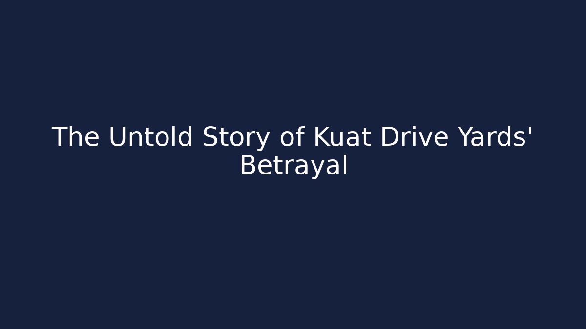 The Untold Story of Kuat Drive Yards' Betrayal