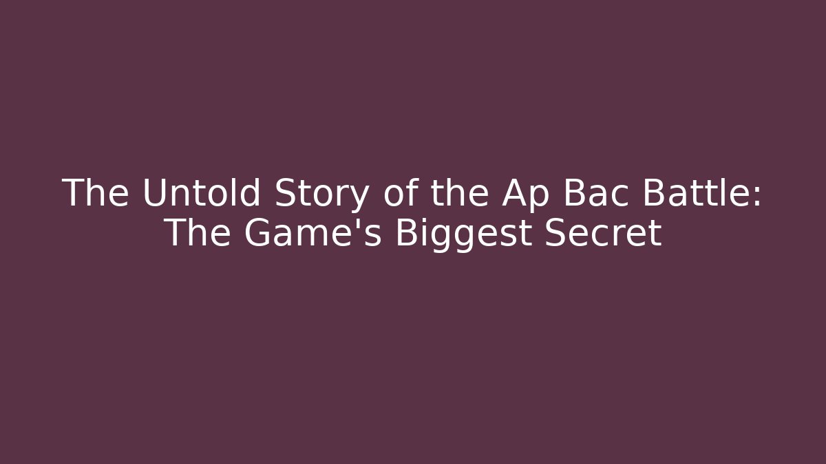 The Untold Story of the Ap Bac Battle: The Game's Biggest Secret