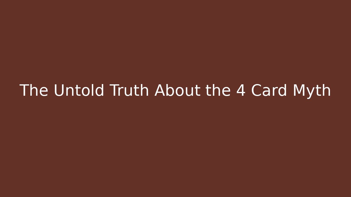The Untold Truth About the +4 Card Myth