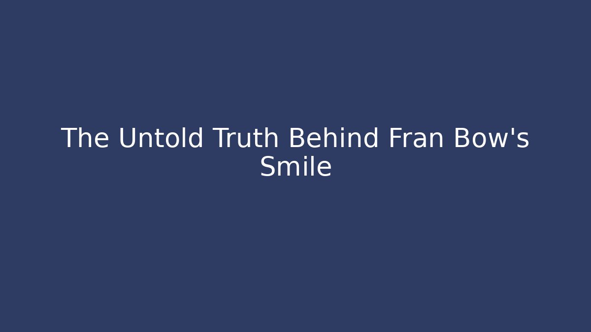 The Untold Truth Behind Fran Bow's Smile