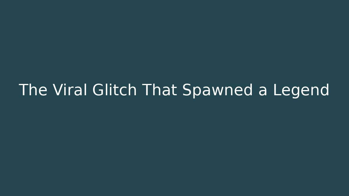 The Viral Glitch That Spawned a Legend - Critter Realm