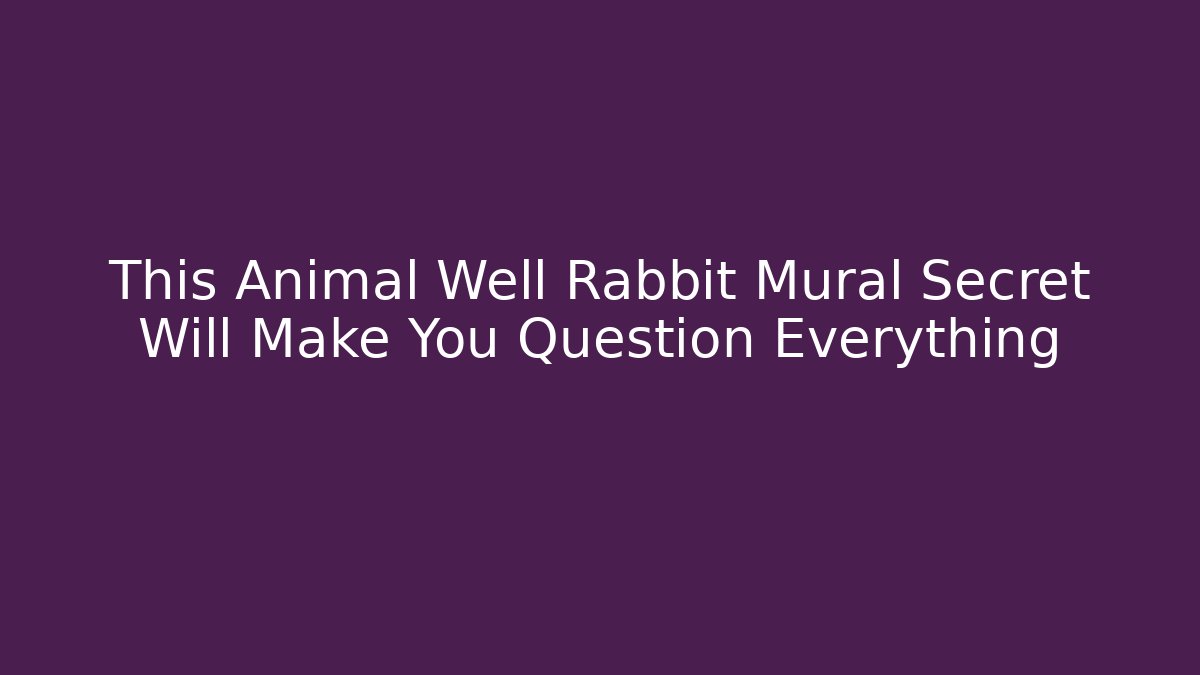 This Animal Well Rabbit Mural Secret Will Make You Question Everything