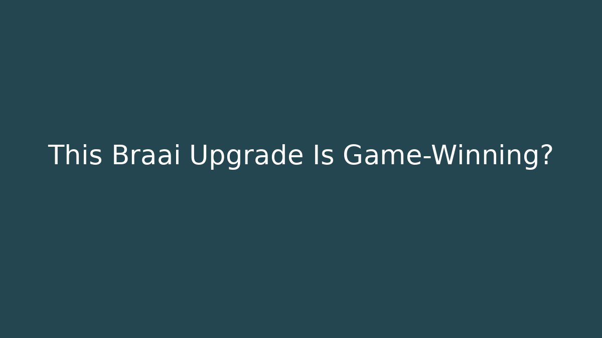 This Braai Upgrade Is Game-Winning🔥