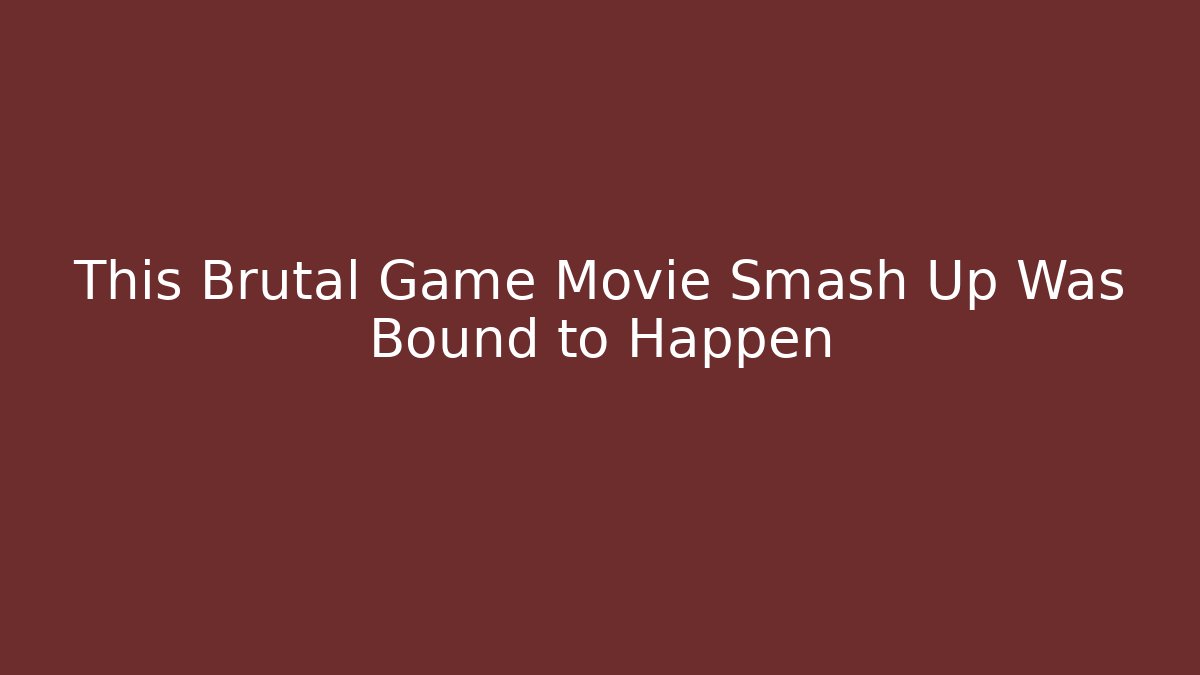 This Brutal Game Movie Smash Up Was Bound to Happen