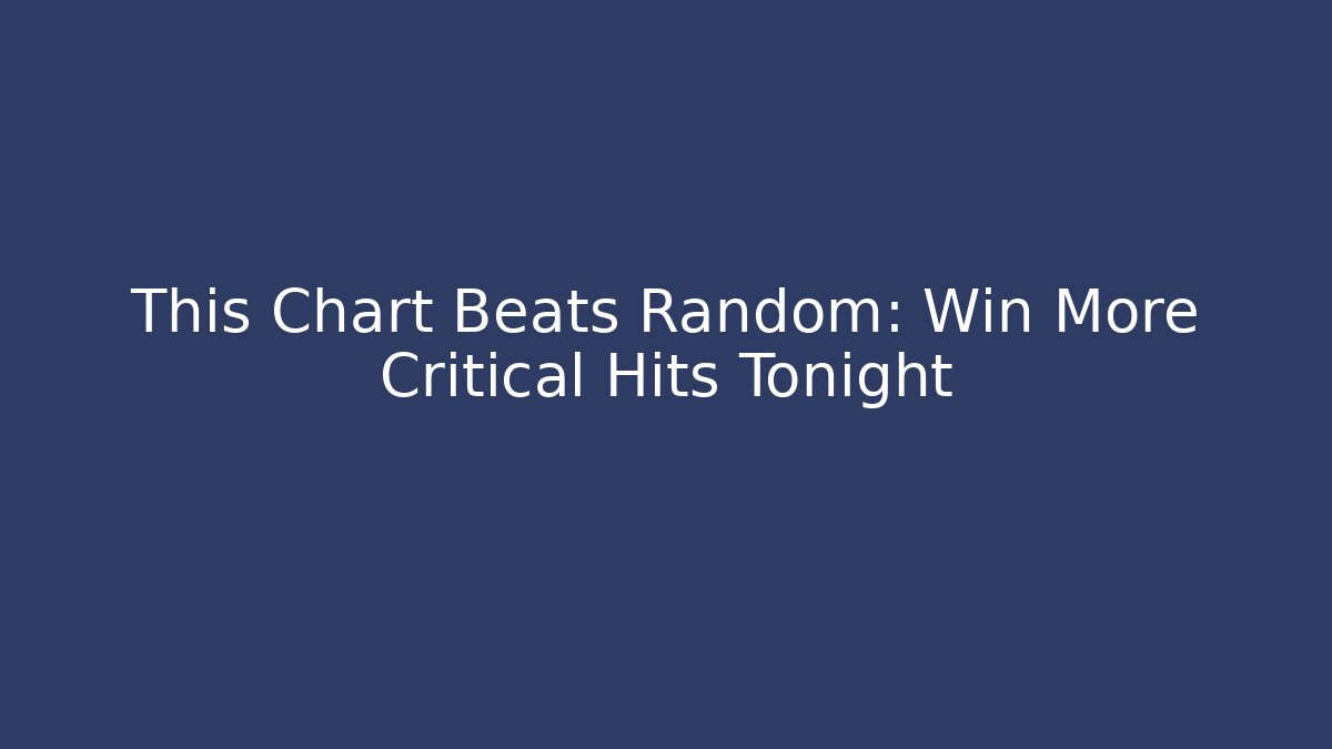 This Chart Beats Random: Win More Critical Hits Tonight