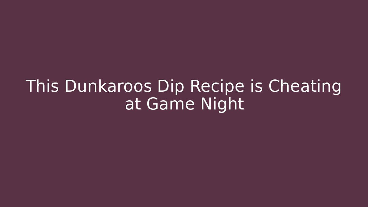 This Dunkaroos Dip Recipe is Cheating at Game Night