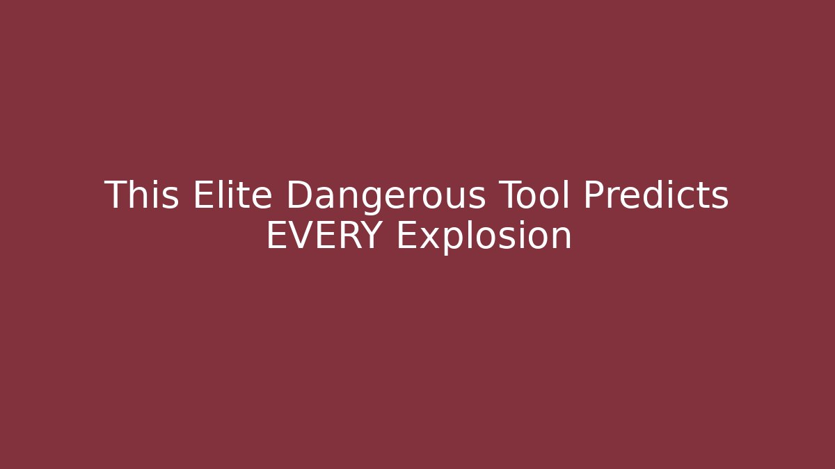 This Elite Dangerous Tool Predicts EVERY Explosion