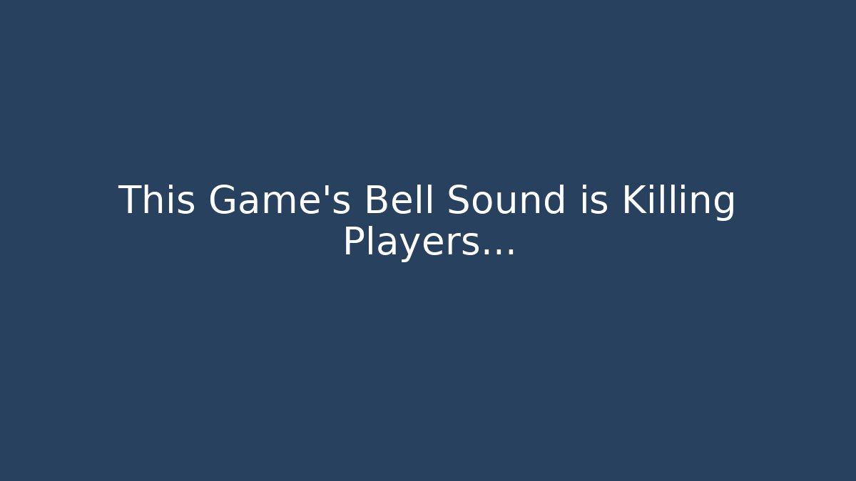This Game's Bell Sound is Killing Players... - Critter Realm