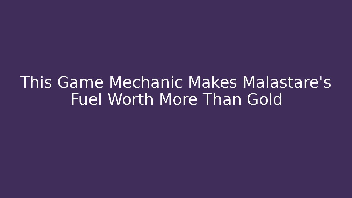 This Game Mechanic Makes Malastare's Fuel Worth More Than Gold