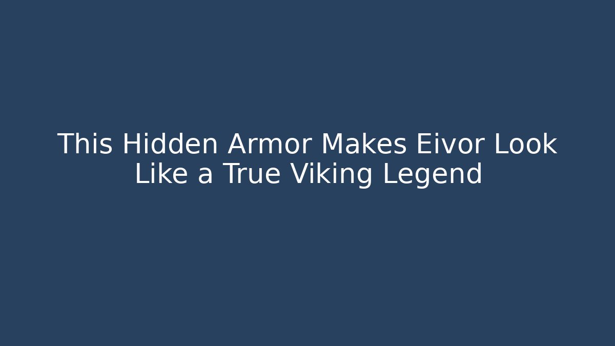 This Hidden Armor Makes Eivor Look Like a True Viking Legend