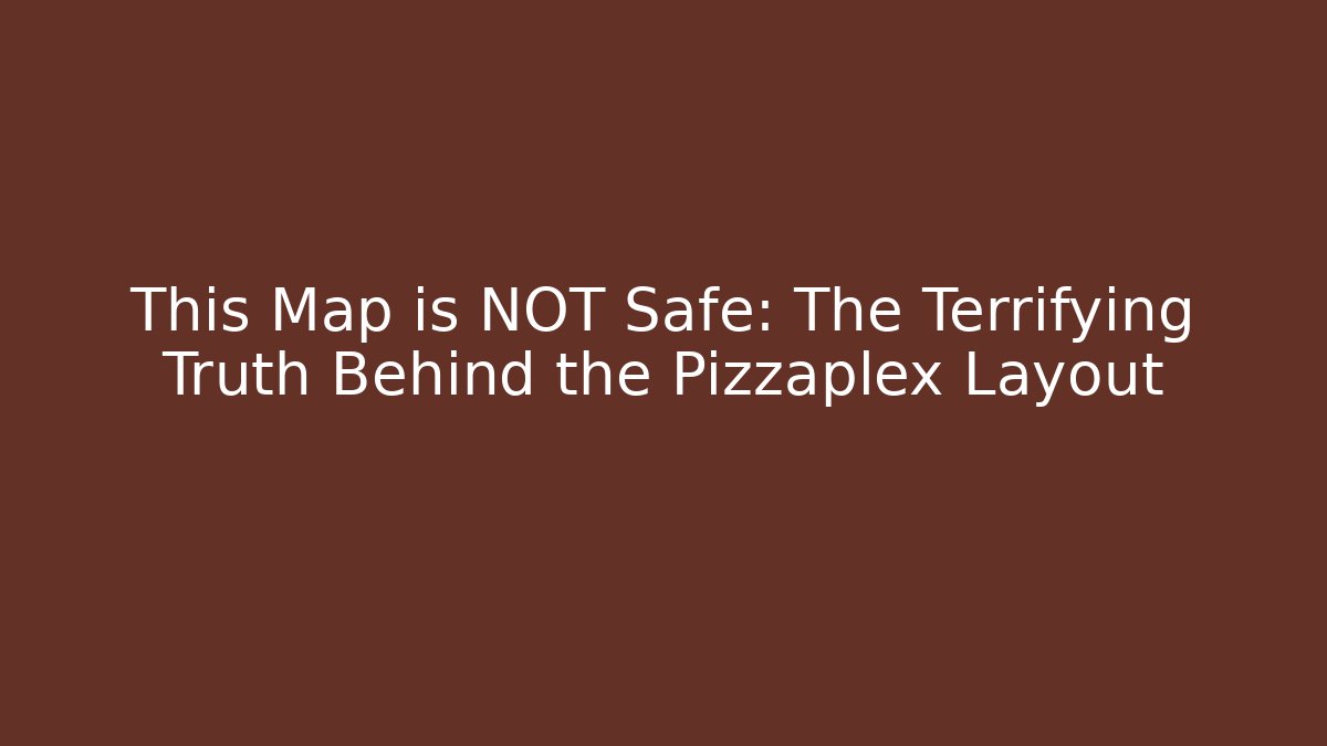 This Map is NOT Safe: The Terrifying Truth Behind the Pizzaplex Layout - Critter Realm