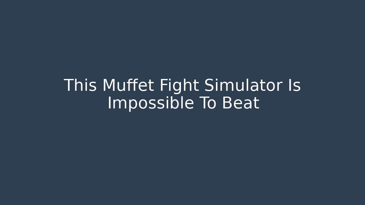 This Muffet Fight Simulator Is Impossible To Beat