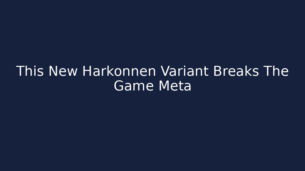This New Harkonnen Variant Breaks The Game Meta - Critter Realm
