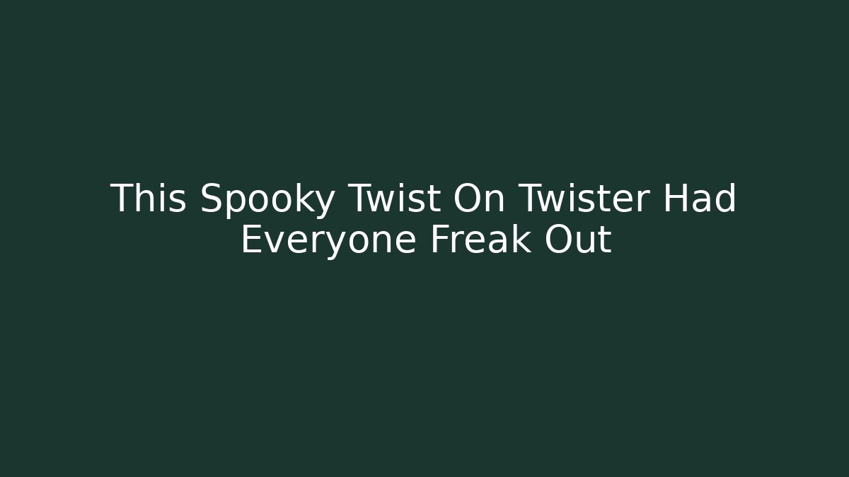 This Spooky Twist On Twister Had Everyone Freak Out