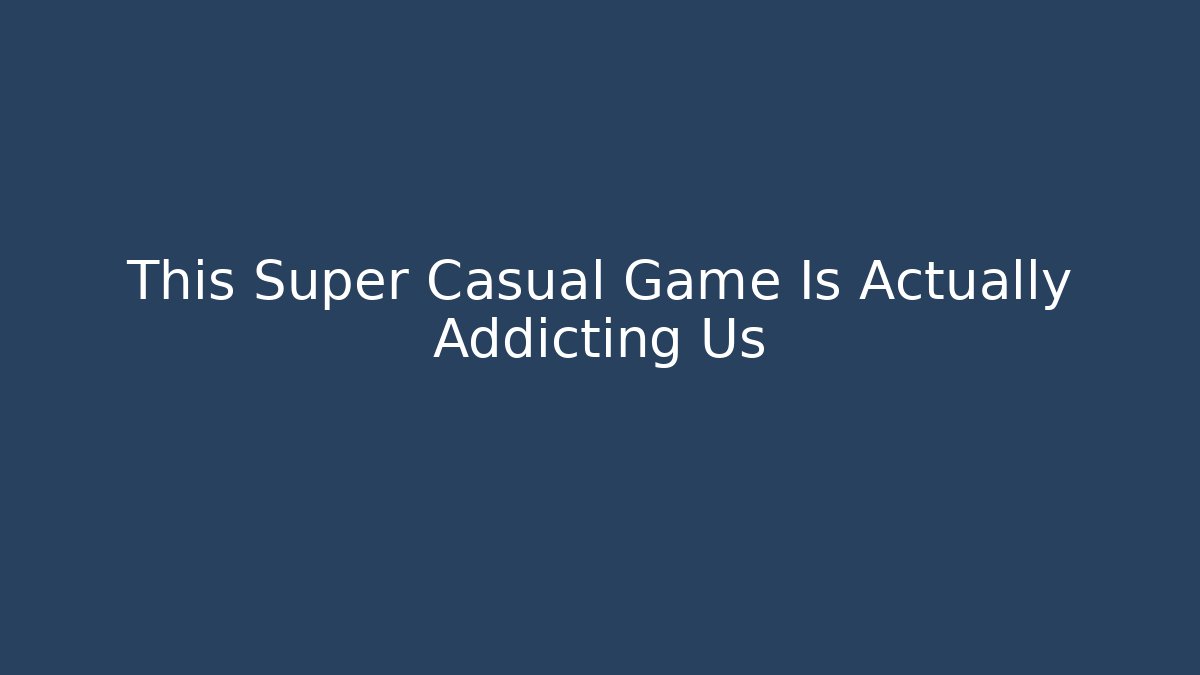 This Super Casual Game Is Actually Addicting Us - Critter Realm