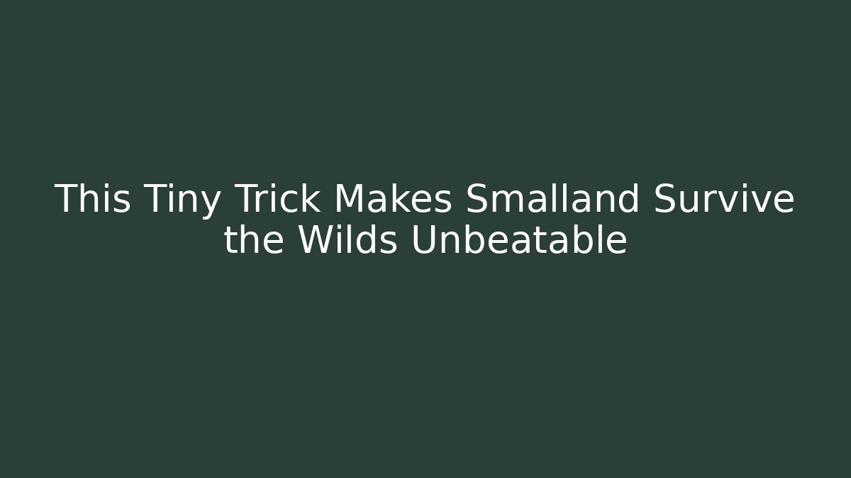 This Tiny Trick Makes Smalland Survive the Wilds Unbeatable