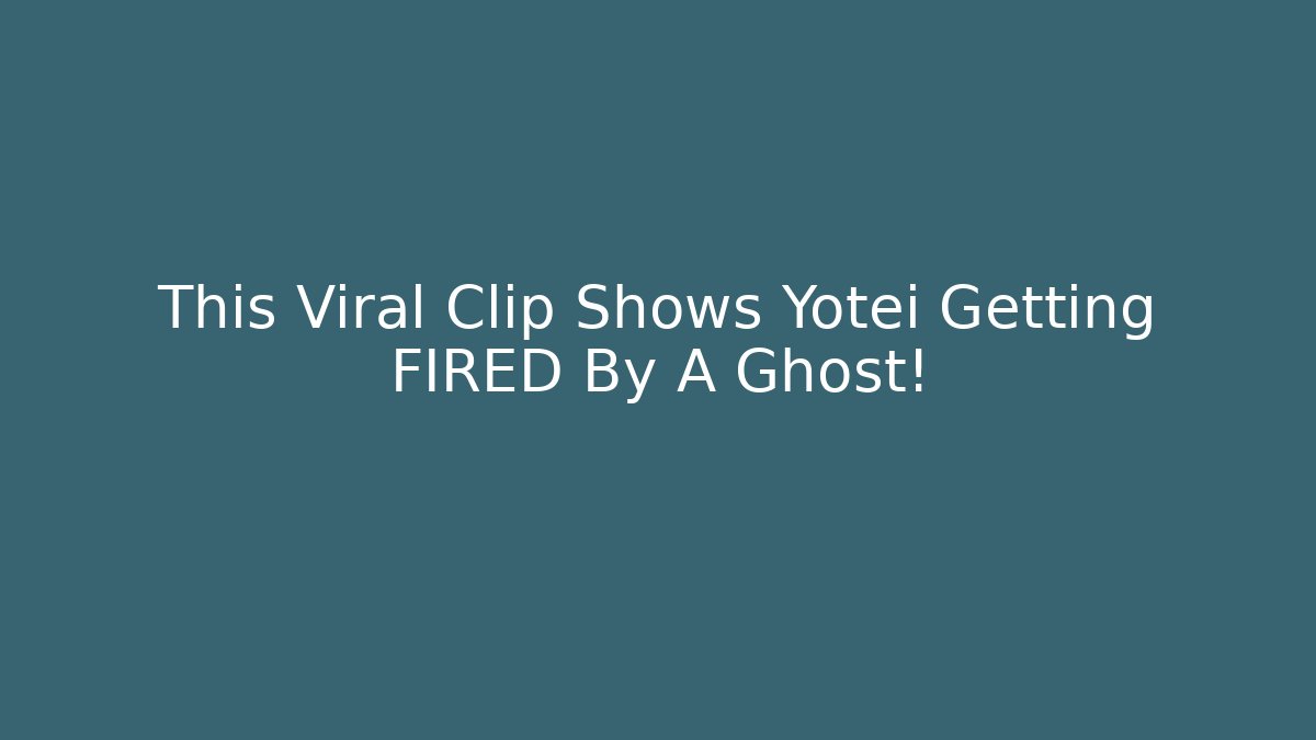 This Viral Clip Shows Yotei Getting FIRED By A Ghost! - Critter Realm