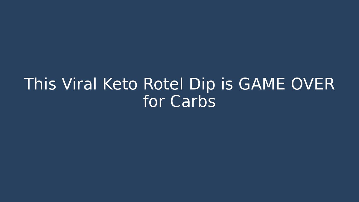 This Viral Keto Rotel Dip is GAME OVER for Carbs