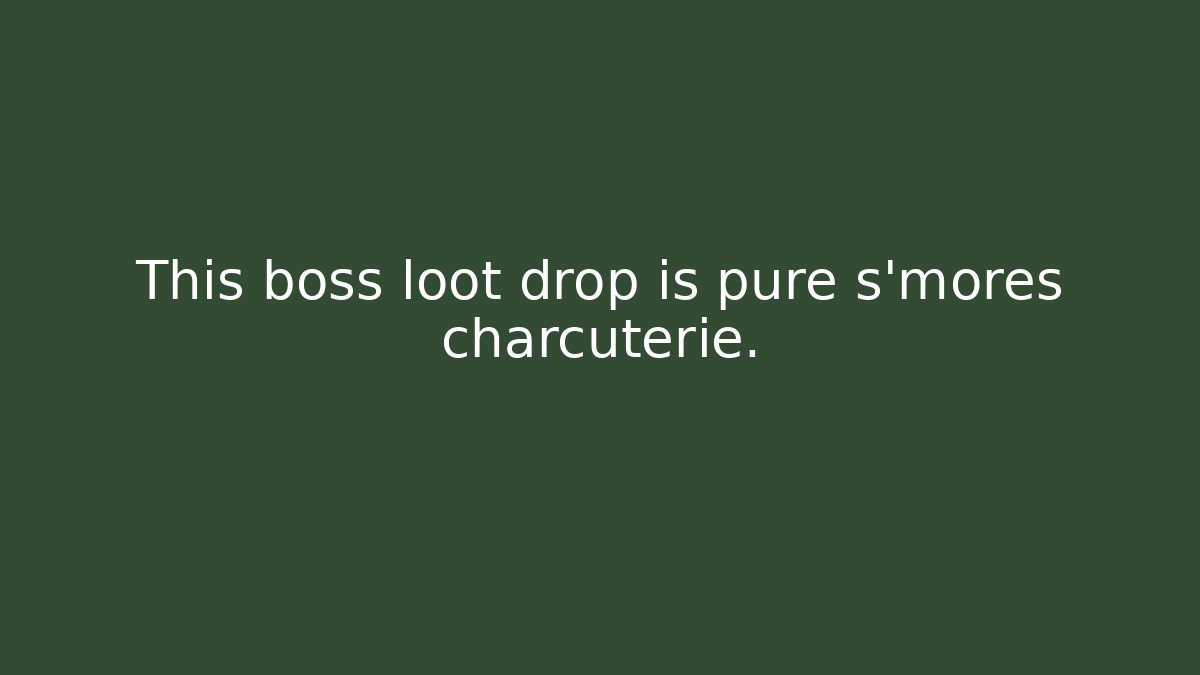 This boss loot drop is pure s'mores charcuterie.