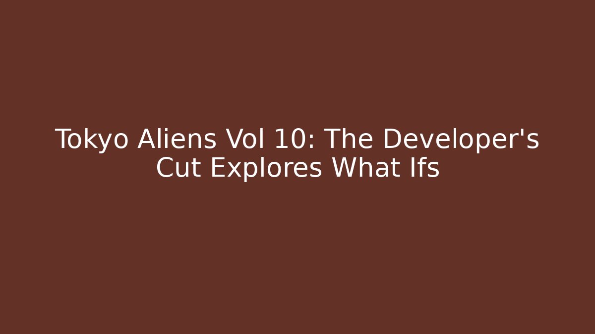 Tokyo Aliens Vol 10: The Developer's Cut Explores What Ifs