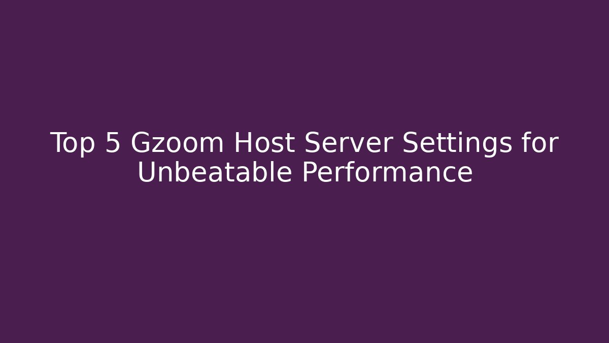 gzoom multiplayer host server