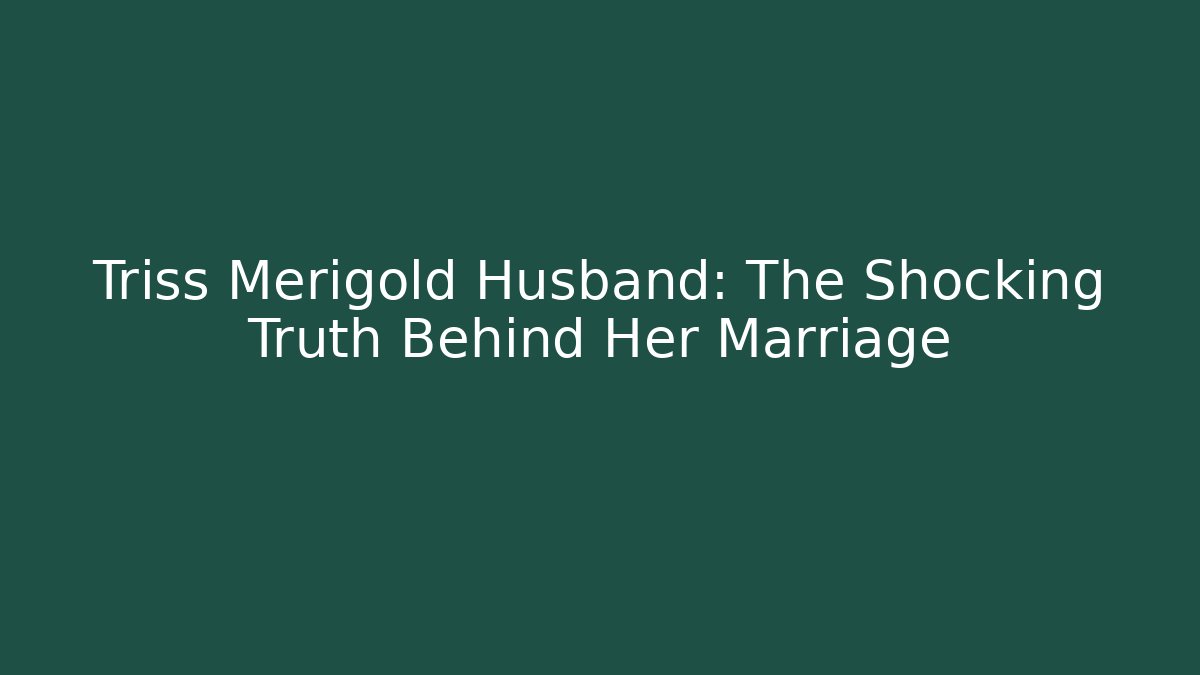 Triss Merigold Husband: The Shocking Truth Behind Her Marriage