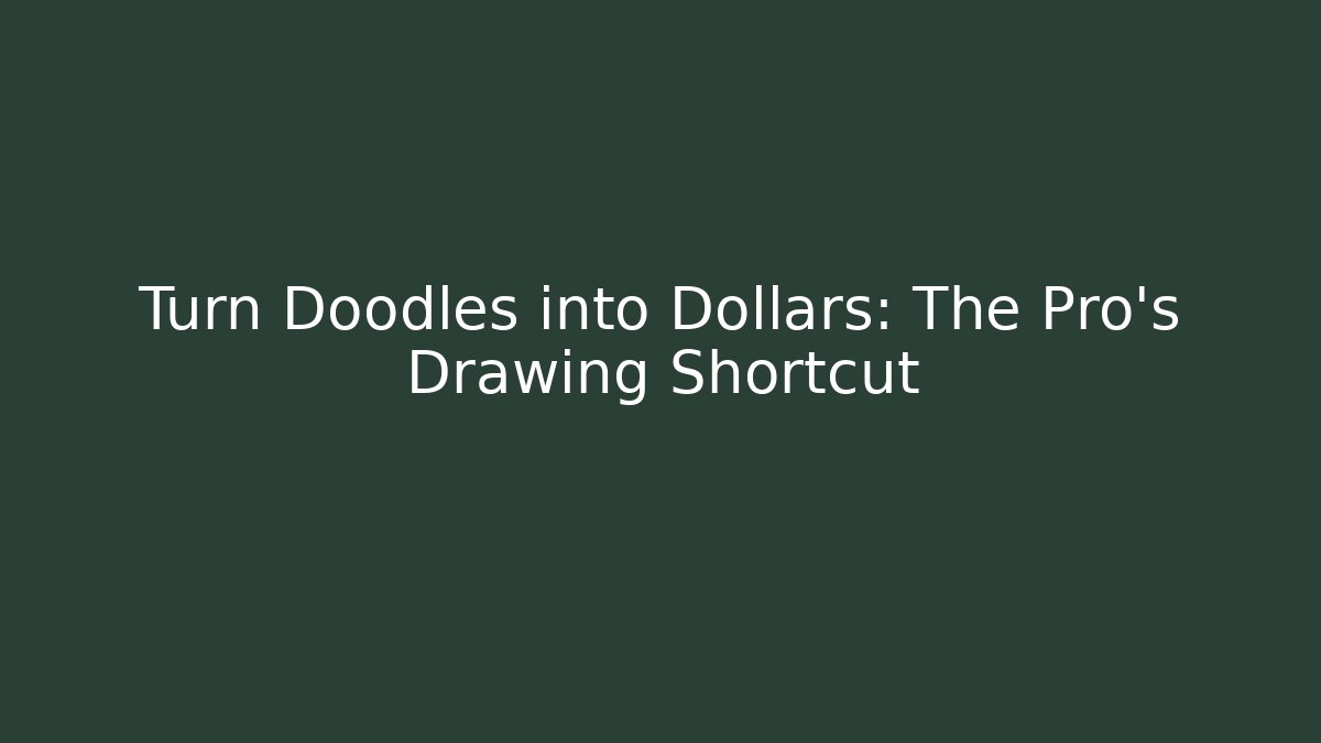 Turn Doodles into Dollars: The Pro's Drawing Shortcut