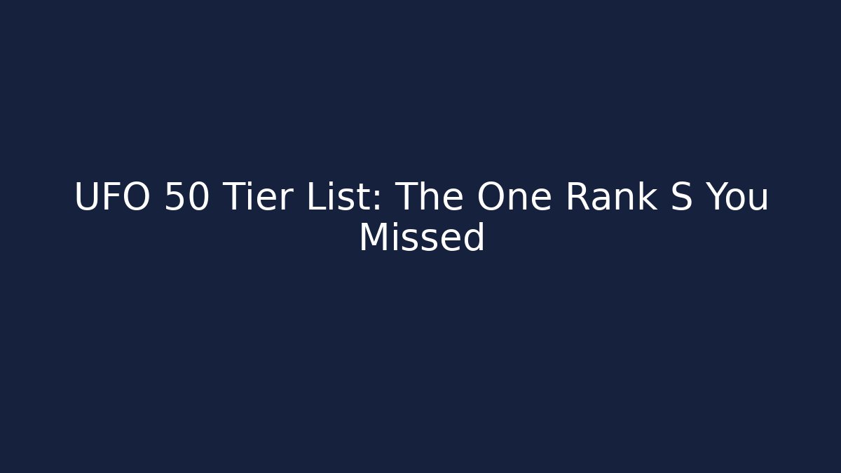 UFO 50 Tier List: The One Rank S You Missed