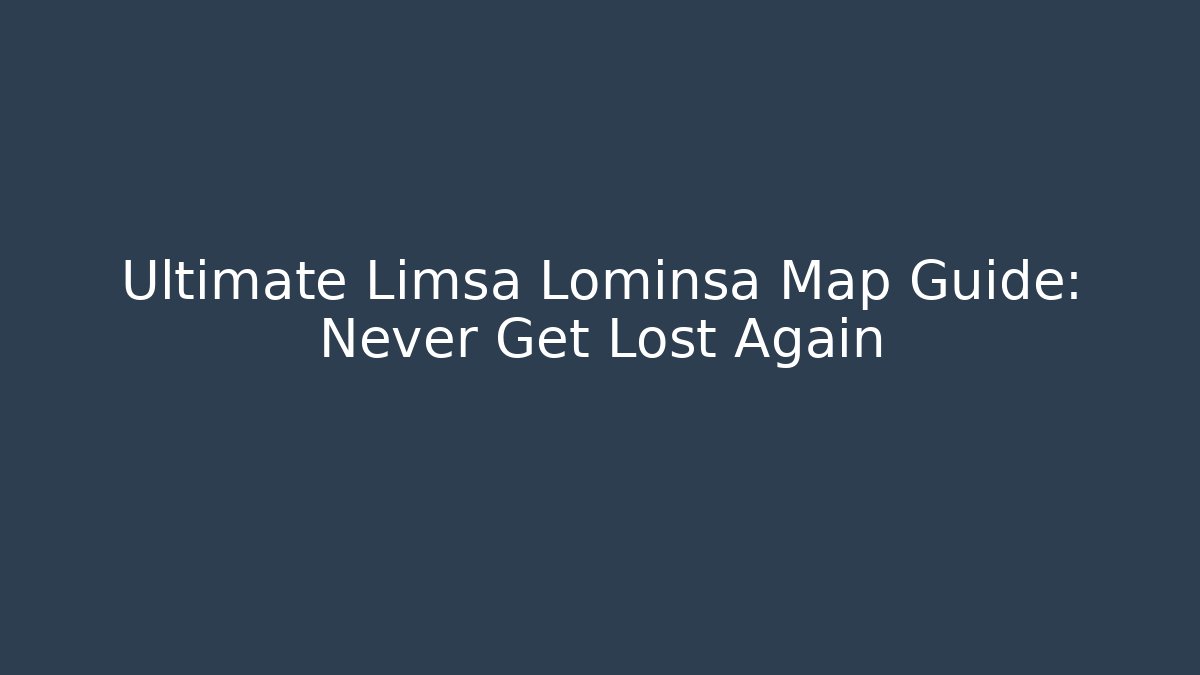 Ultimate Limsa Lominsa Map Guide: Never Get Lost Again - Critter Realm