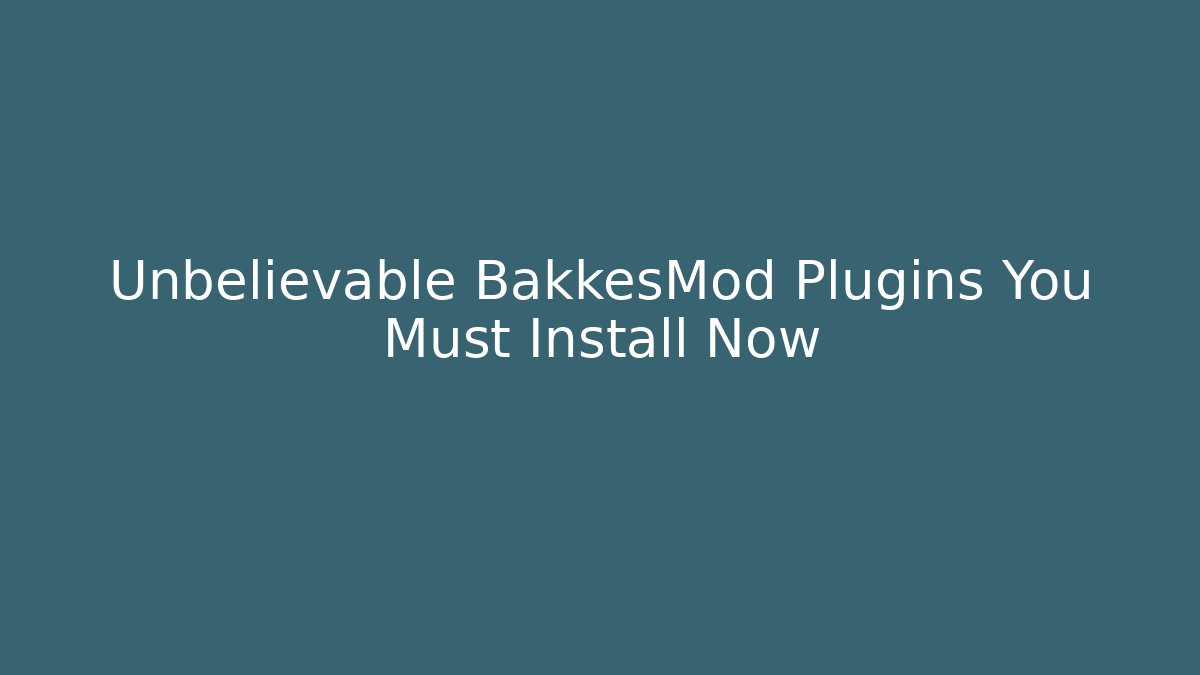 Unbelievable BakkesMod Plugins You Must Install Now - Critter Realm