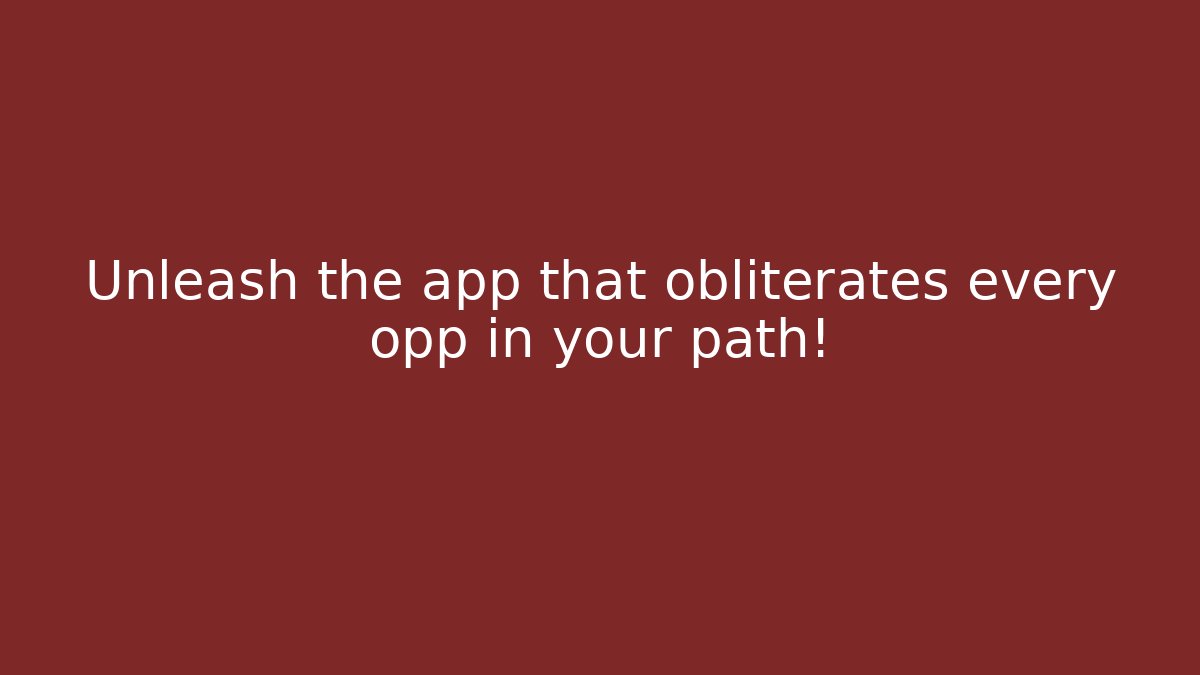 Unleash the app that obliterates every opp in your path! - Critter Realm